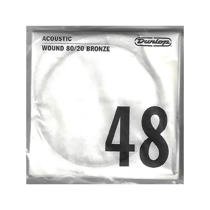 Jim Dunlop DAB48 80/20 Bronze Acoustic Guitar String, .048