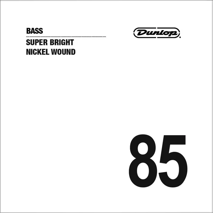 Jim Dunlop DBSBN85 Super Bright Nickel Wound Bass String, .085
