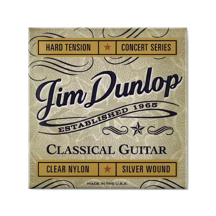 Jim Dunlop DCV121H Concert Series Classical Guitar Strings, Hard Tension
