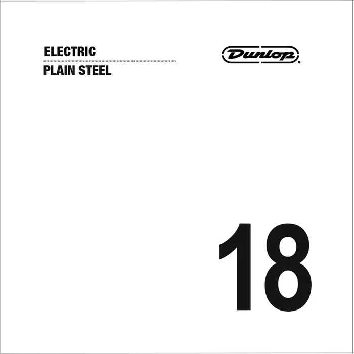 Jim Dunlop DPS18 Plain Steel Electric Guitar String, .018