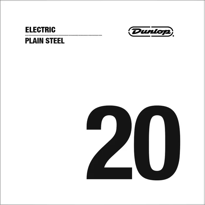 Jim Dunlop DPS20 Plain Steel Electric Guitar String, .020
