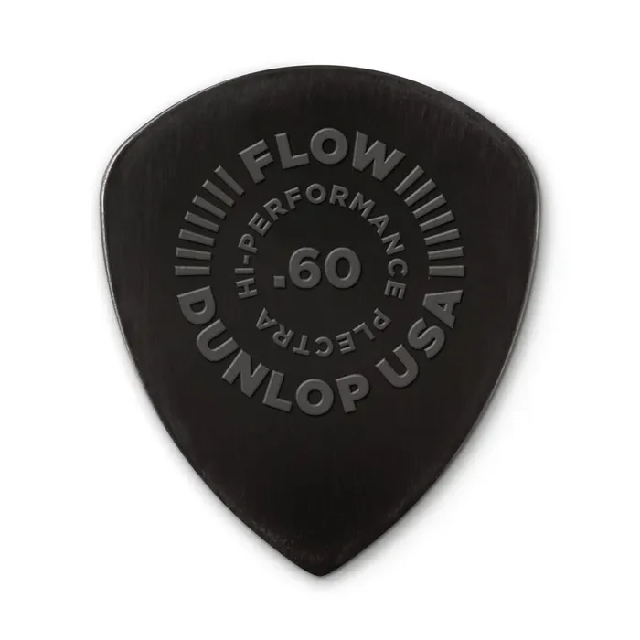 Jim Dunlop FLOW Nylon 0.60mm Guitar Plectrum, 12-Pack