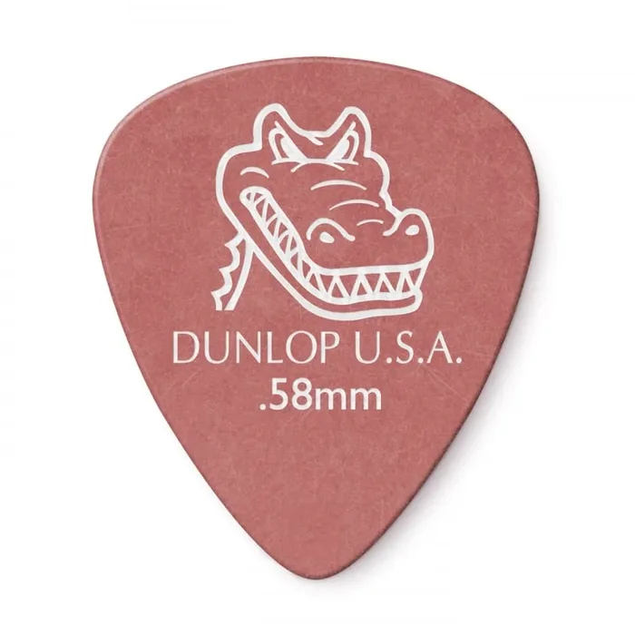 Jim Dunlop Gator Grip Standard 0.58mm Guitar Plectrums (12-Pack)