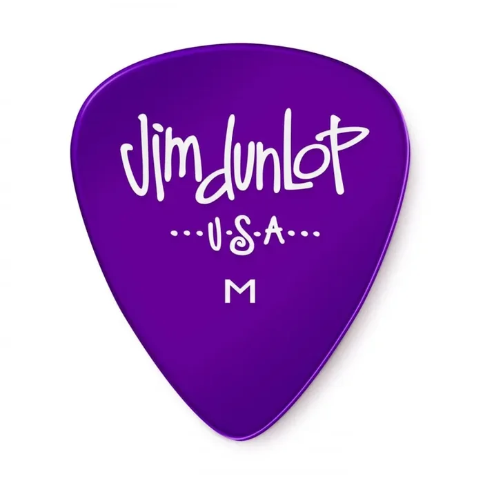 Jim Dunlop Gels Medium Gauge 12-Pick Player Pack (Purple) 486PMD Guitar Plectrums