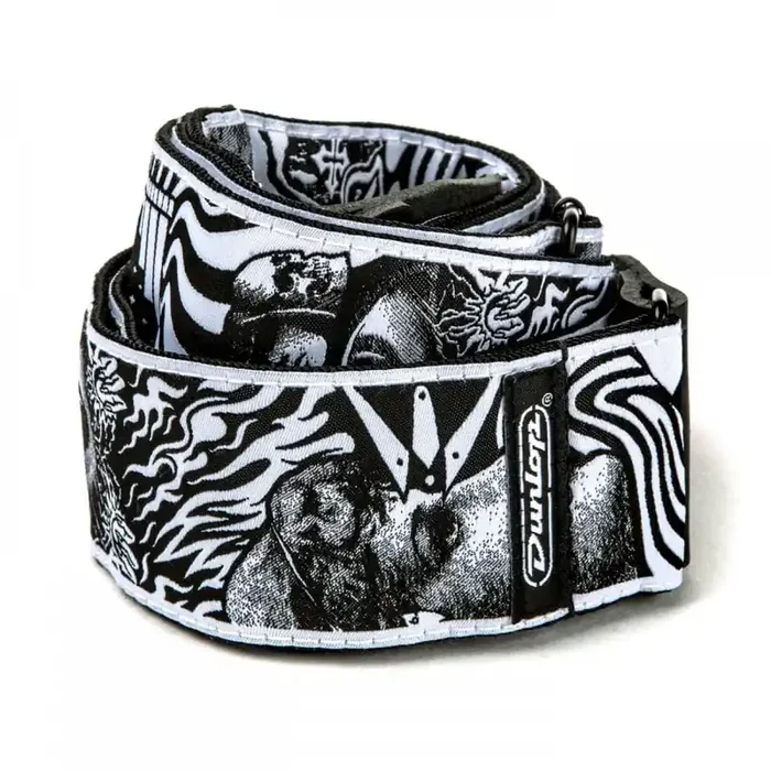 Jim Dunlop I LOVE DUST Guitar Strap SKULLS