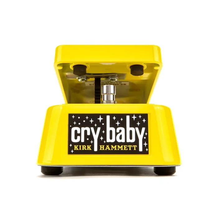 Jim Dunlop KH95Y Kirk Hammet Signature Cry Baby Wah Guitar Effects Pedal, Yellow Sparkle