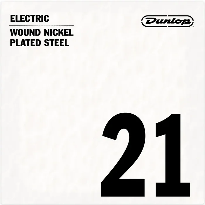 Jim Dunlop Nickel-Plated 21w (.021″) Electric Guitar Single String