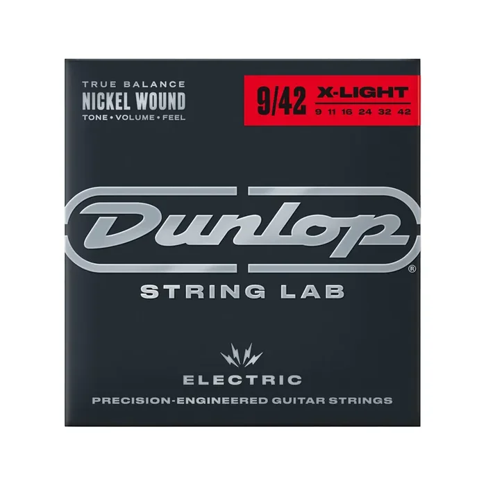 Jim Dunlop Nickel Wound Electric Guitar Strings, Extra Light, 09-42