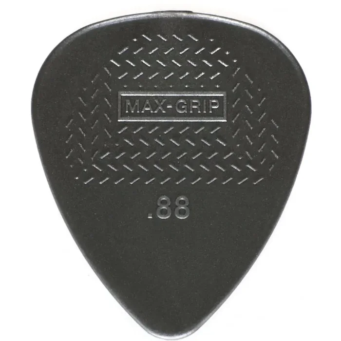Jim Dunlop Nylon Max-Grip Standard Guitar Plectrum 0.88mm, 12-Pick Player Pack