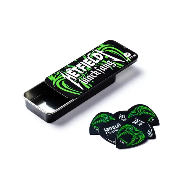 Jim Dunlop PH112 Hetfields Black Fang Ultex Pick Tin, 1.14mm