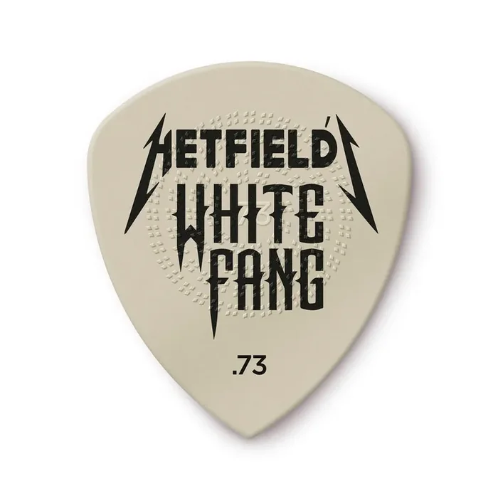 Jim Dunlop PH122 Hetfields White Fang Custom Flow Picks, .73mm, 24-Pack