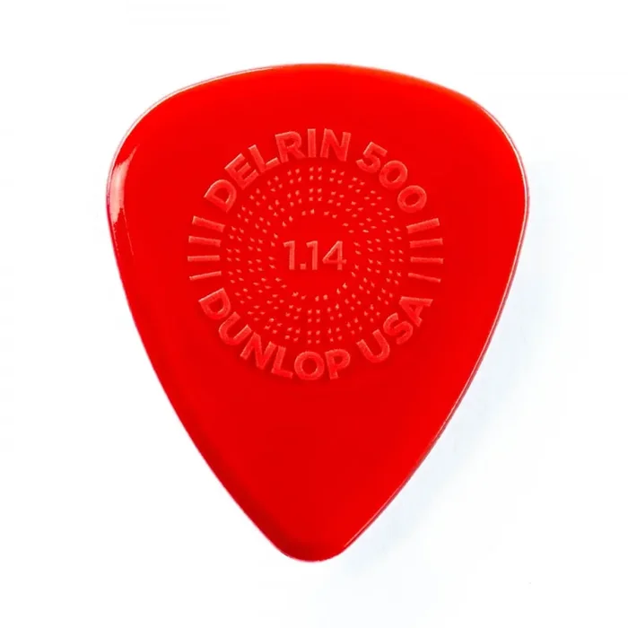 Jim Dunlop Prime Grip Delrin 500 Guitar Picks 1.14mm, 12-Pack