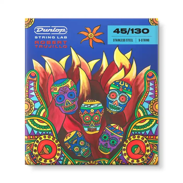 Jim Dunlop Robert Trujillo Signature 5-String Stainless Steel 45-130 Bass Guitar Strings