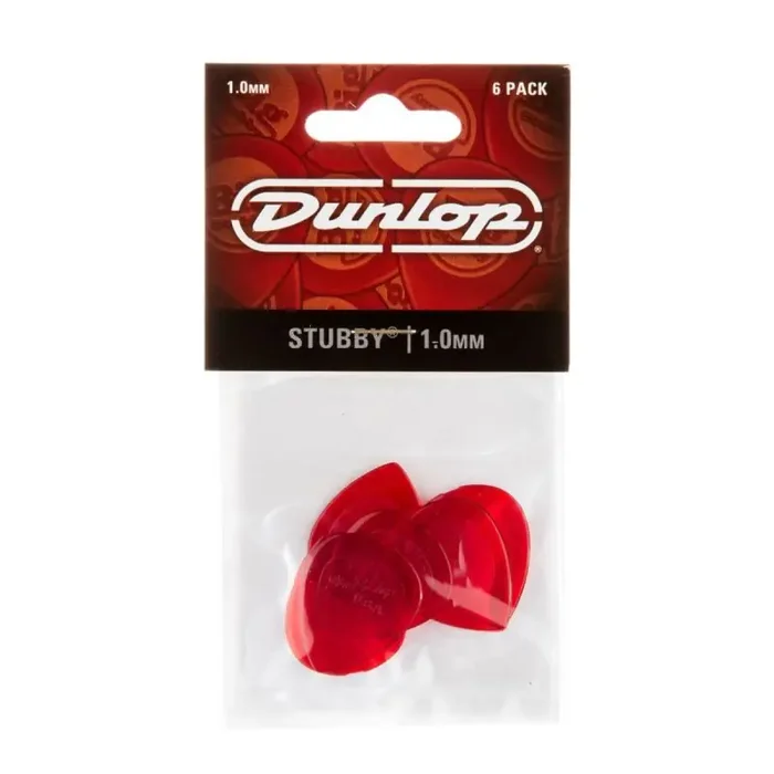 Jim Dunlop Stubby Jazz Pick 1.00mm (6 PACK)