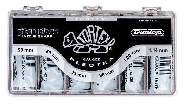 Jim Dunlop Tortex Black Gold Jazz Guitar Picks – PICK DISPLAY Q/P432