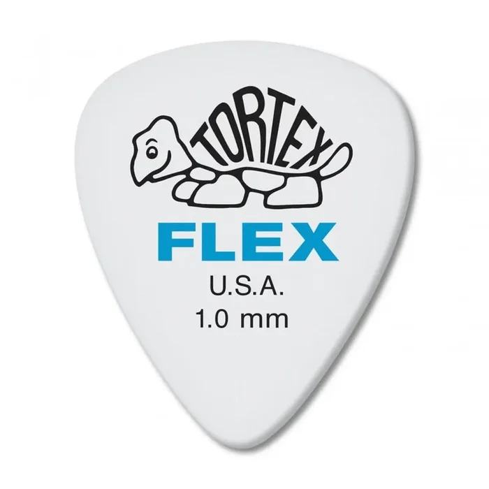 Jim Dunlop Tortex Flex 1.00mm Guitar Plectrums, 12-Pick Player Pack