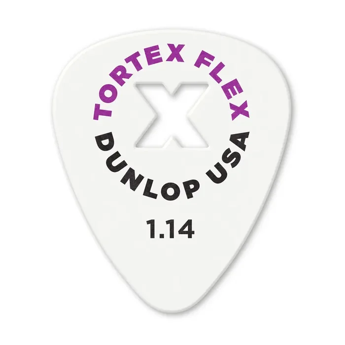 Jim Dunlop TORTEX FLEX X 1.14mm Guitar Plectrum, 12-Pack