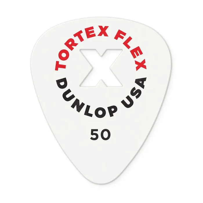 Jim Dunlop TORTEX FLEX X .50mm Guitar Plectrum, 12-Pack