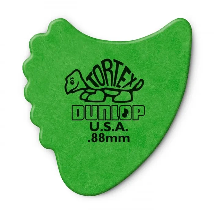Jim Dunlop TORTEX Green Fin .88mm Guitar Plectrum, 6-Pack