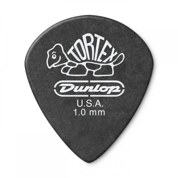Jim Dunlop TORTEX Pitch Black Jazz III 1mm Guitar Plectrum, 12-Pack