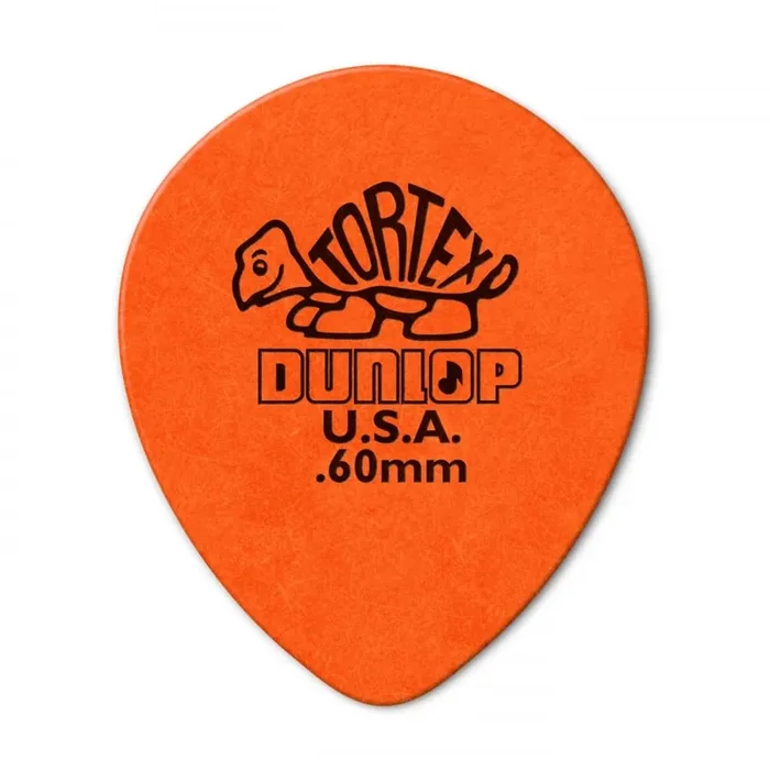 Jim Dunlop Tortex Teardrop .60mm (6-Pack) – Orange