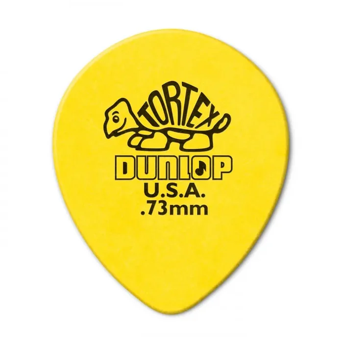 Jim Dunlop Tortex Teardrop .73mm (6-Pack) – Yellow