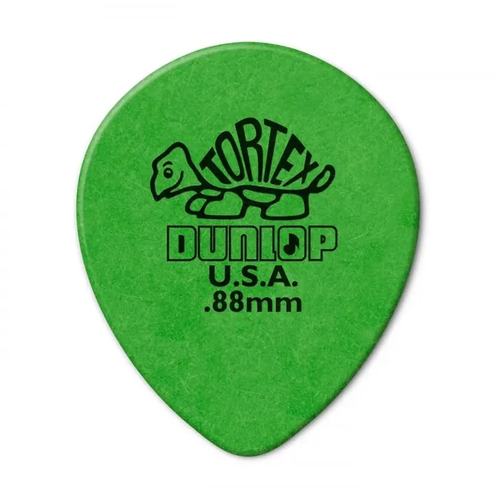 Jim Dunlop Tortex Teardrop .88mm (6-Pack) – Green