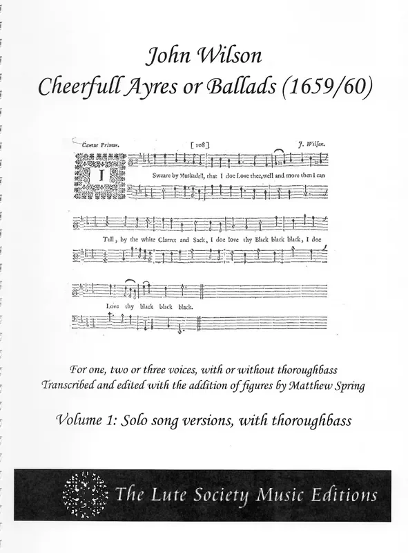 John Wilson, Cheerfull Ayres or Ballads (1659/60)