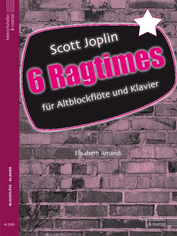 Joplin: 6 Ragtimes (arr. for alto recorder & piano)