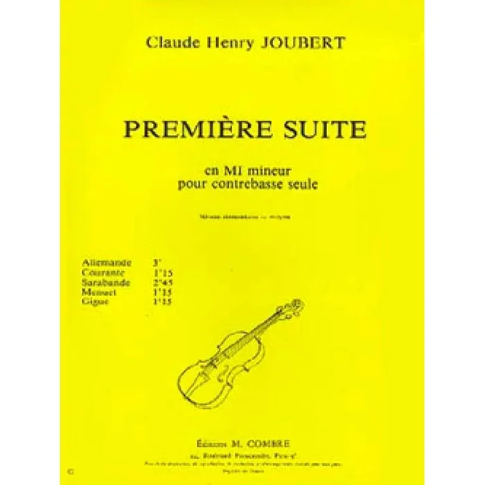 Joubert, Claude-Henry – Suite n°1 en mi min.