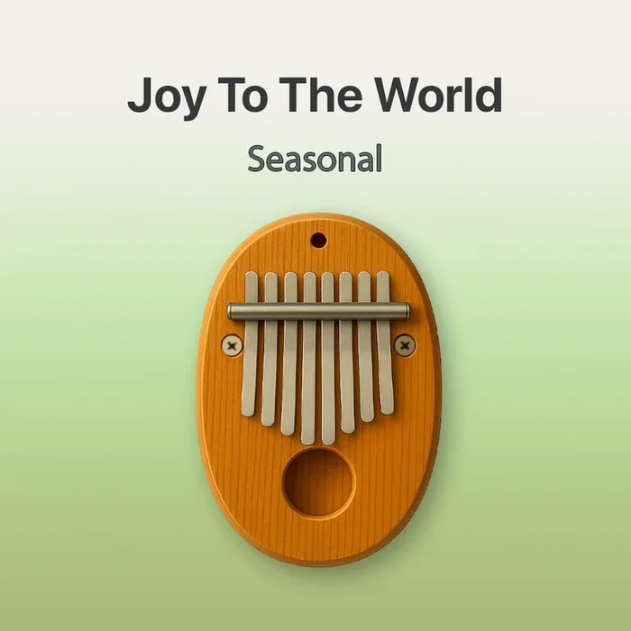 Joy to the world – 8 Note Pocket Kalimba Tab