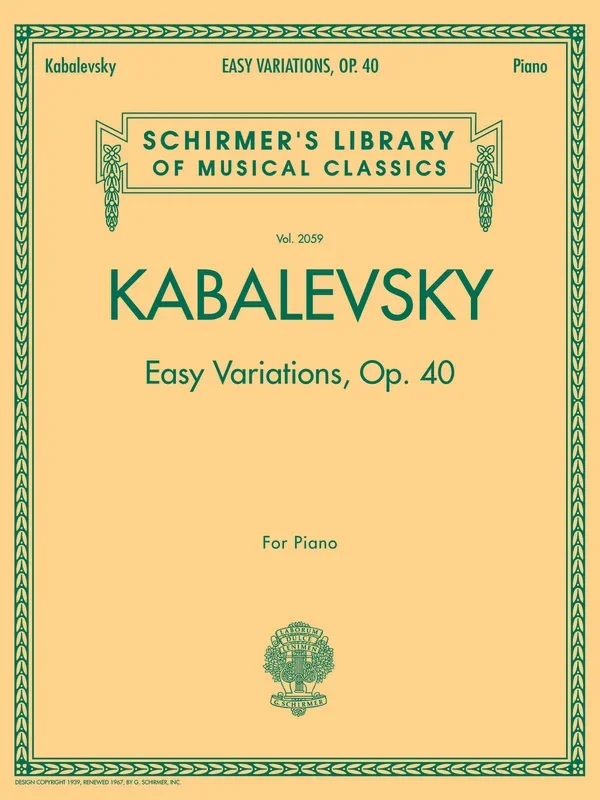 Kabalevsky: Easy Variations, Op. 40