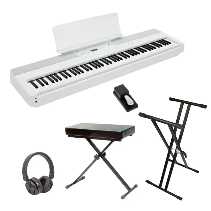 Kawai ES920 Portable Satin White Digital Piano – Standard Bundle