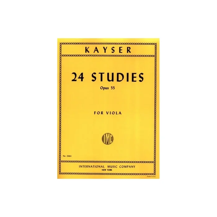 Kayser, Heinrich Ernst – 24 Studies op.55