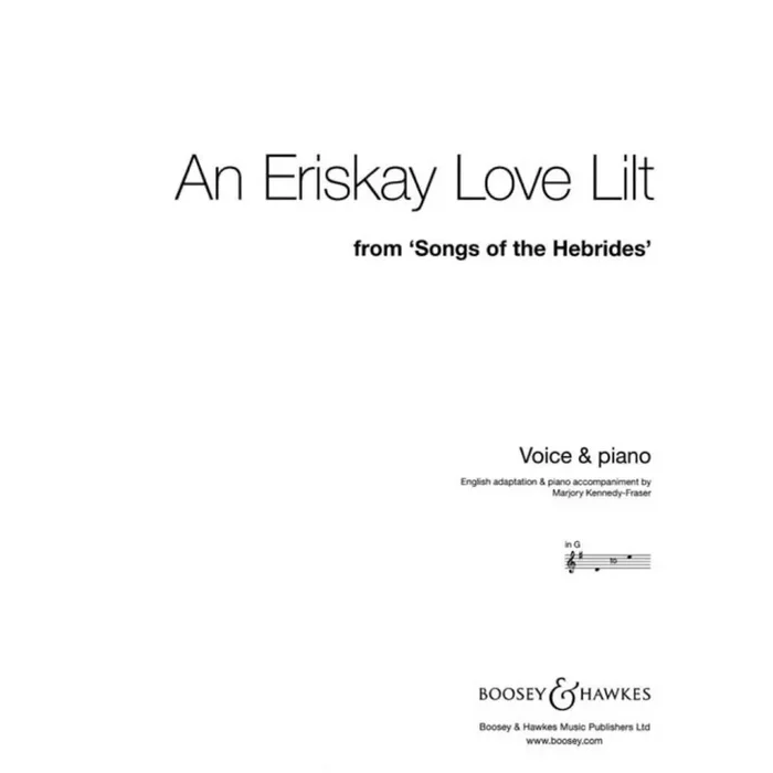 Kennedy-Fraser, Marjory – An Eriskay Love Lilt In G
