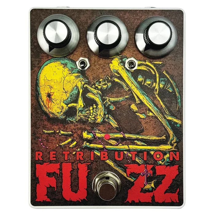 Kink Retribution Fuzz Pedal with Bass Boost and Dual Tone Controls