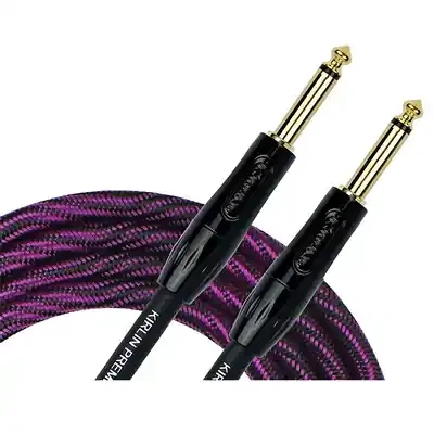 Kirlin Premium Wave Fabric Cable, Straight-Straight, Purple – 10ft