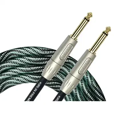Kirlin Premium Wave Fabric Cable, Straight-Straight, Teal – 10ft