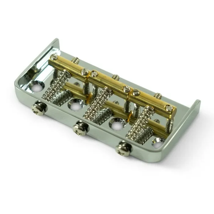 Kluson Steel Bridge For Tele (1/2 Size – brass saddles only, no pickup housing)