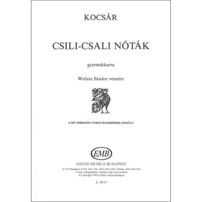 Kocsár, Miklós – Csili-csali notak