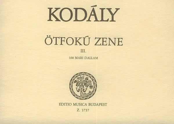 Kodály Zoltán: Pentatonic Music 3