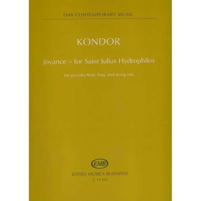 Kondor, Adam – Joyance – for Saint Julius Hydrophilos