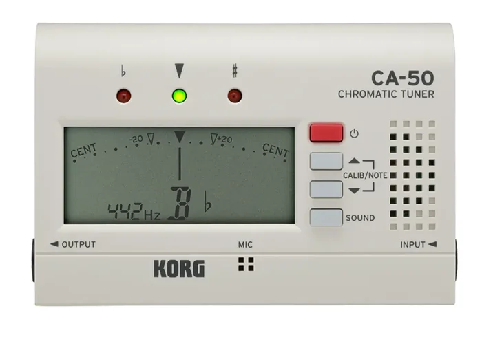 Korg CA-50 Chromatic Tuner – features high-precision tuning functionality and a slim and compact design