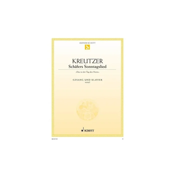 Kreutzer, Conradin – Schäfers Sonntagslied