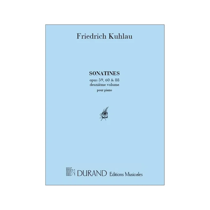 Kuhlau, Friedrich – Sonatines Vol. 2 Piano (Op59 Op 60 Op 88