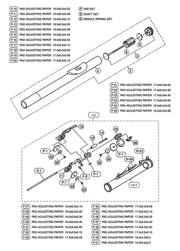 L0141013 buffer cork for Yamaha flute footjoint