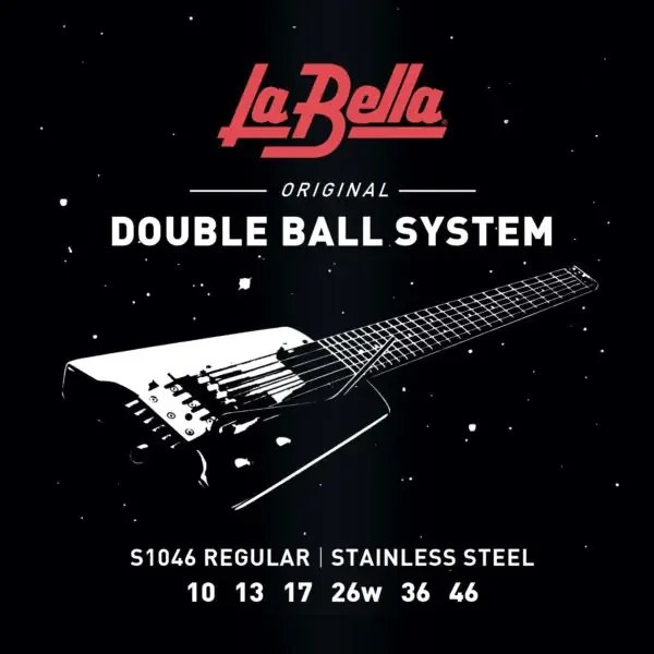La Bella Hard Stainless Steel Steinberger Double Ball End 10-46 Regular