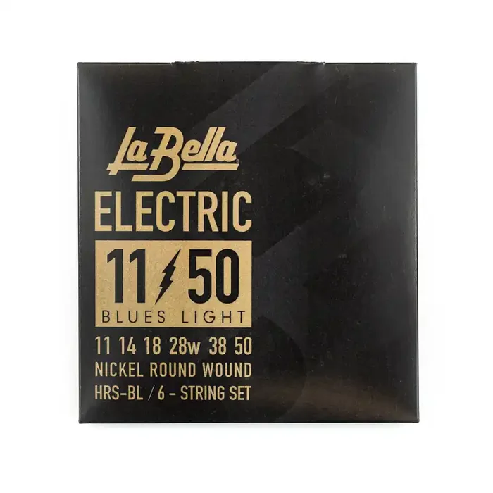 La Bella HRS Nickel-Plated 11-50 Electric Guitar Strings, Blues Light