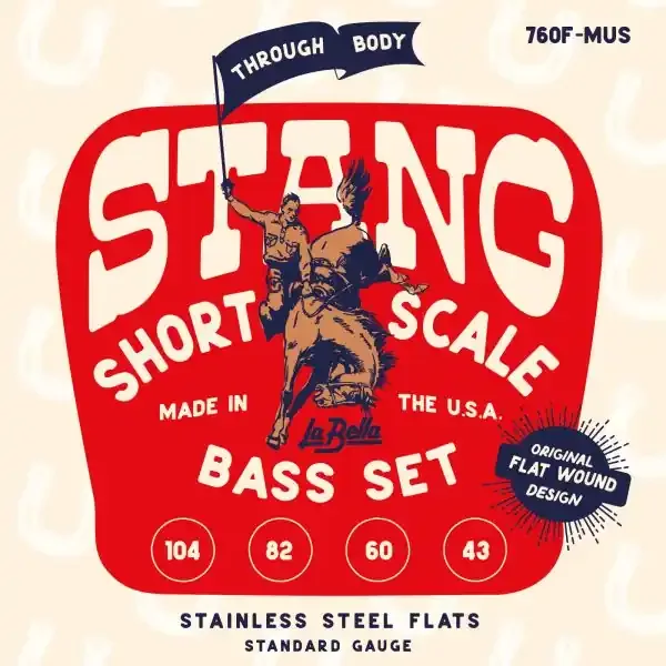La Bella STANG Deep Talkin‘ Bass 43-104 Mustang Bass Strings, 30″ Scale