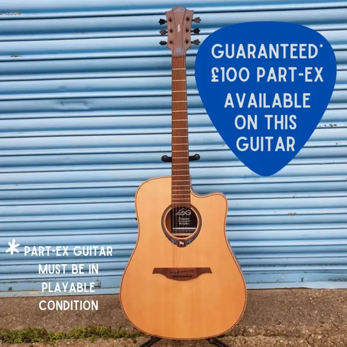 Lag Tramontane Hyvibe 10 Solid Top Electro Acoustic Guitar